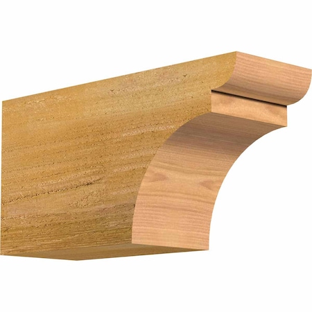 Ekena Millwork Yorktown Rough Sawn Rafter Tail, Western Red Cedar, 4"W x 6"H x 12"L RFT04X06X12YOR00RWR